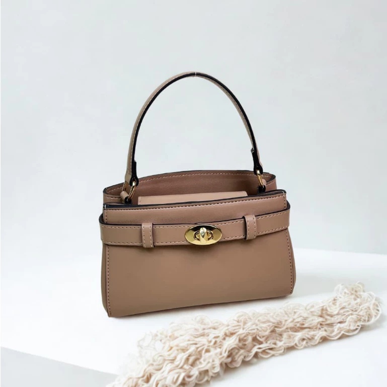 Tas Selempang Wanita Buckle Top Handle Bag -Aubrielle Bags & Sling Bag