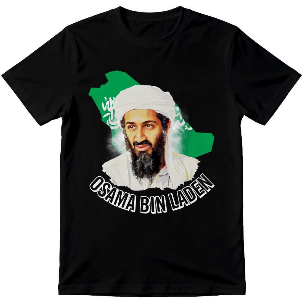 Kaos OSAMA BIN LADEN || KAOS KARAKTER TOKOH || Kaos Tshirt TOKOH || Cotton Combad 24s 30s