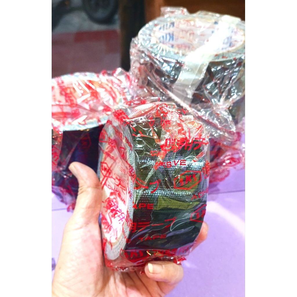 Lakban Hitam 24mm/Lakban Kain/Lakban Packing