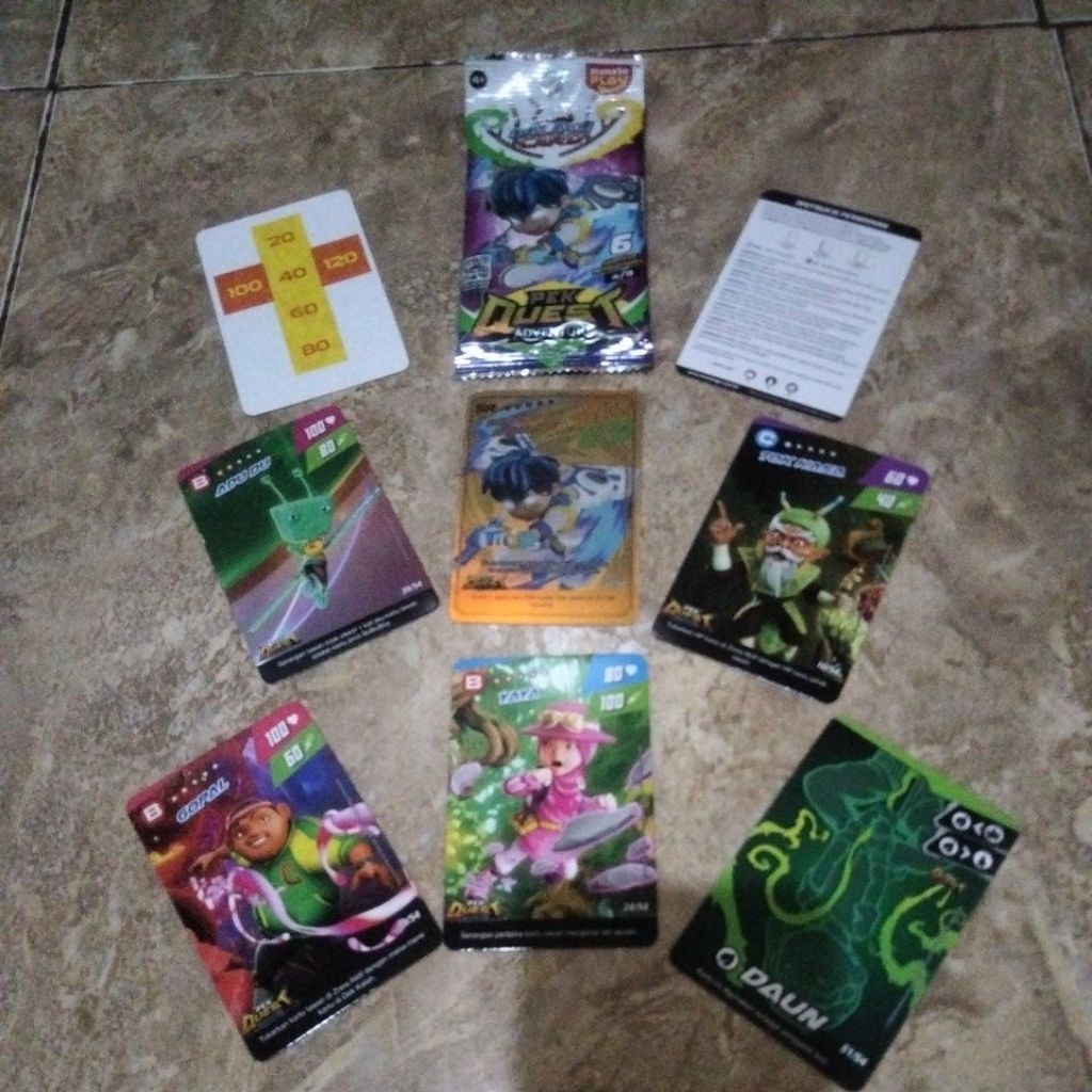 kartu boboiboy pek quest Adnveture 4/9 official
