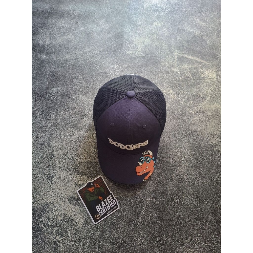 Topi Dodgers Bisbol – Visor Art Dinosaurus Keren | Topi Fashion Anak & Remaja