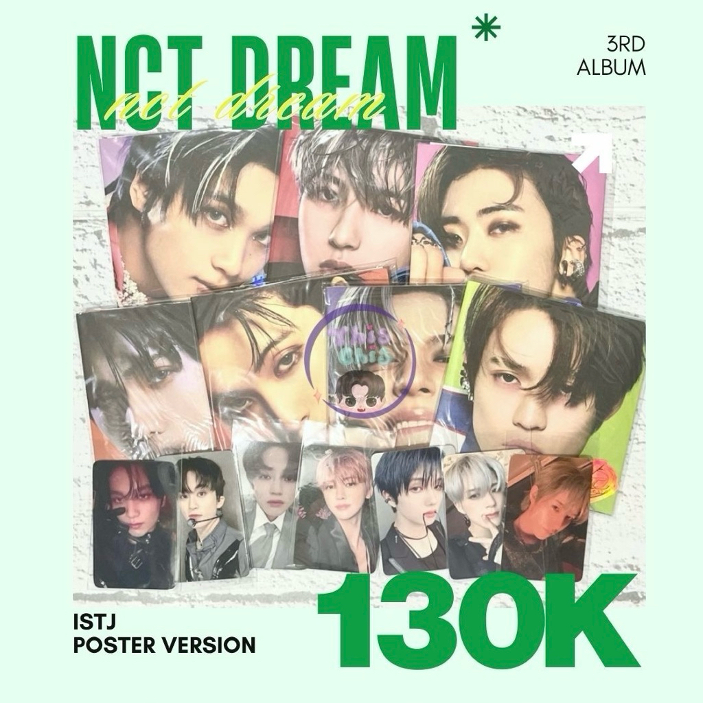 [ PILIH MEMBER + POB KTOWN] NCT DREAM ISTJ 3rd Album Poster Version Sealed Fullset Mark Renjun Jeno 