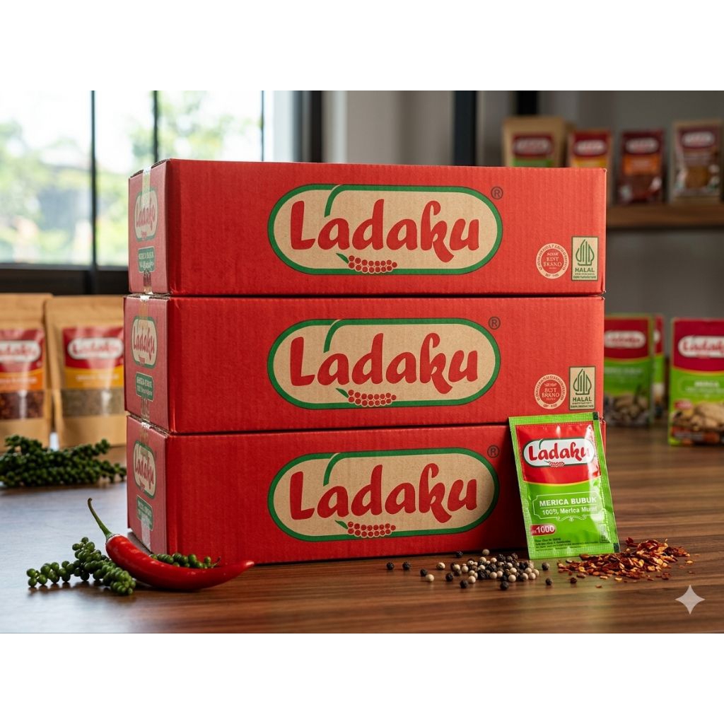 LADAKU Merica Bubuk - Kemasan 1 Dus (Grosir)