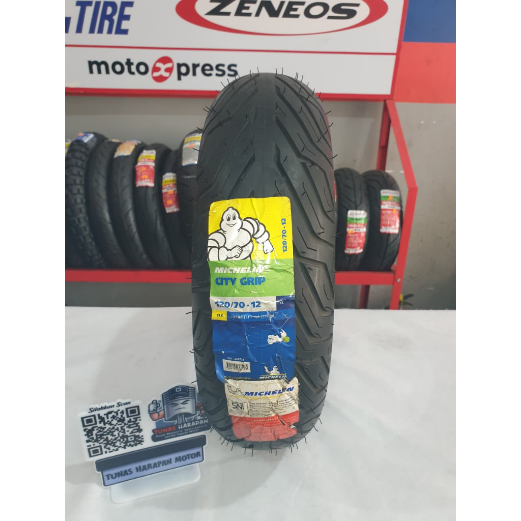 BAN LUAR CITY GRIP TUBELESS MICHELIN -RING 12