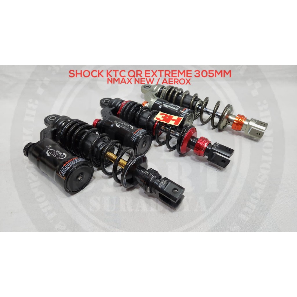 SHOCK SKOK KTC QR EXTREME NMAX 2020 / AEROX TITAN ; HITAM/MERAH ukuran 305mm