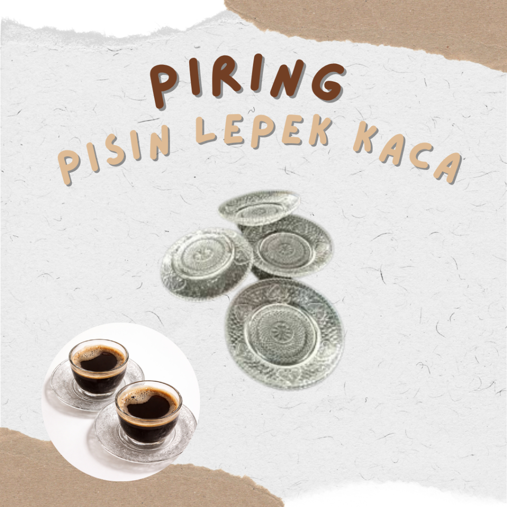 (1 Lsn) Piring Pisin Lepek Mini Kecil Kaca Beling Murah BISA GOSEND