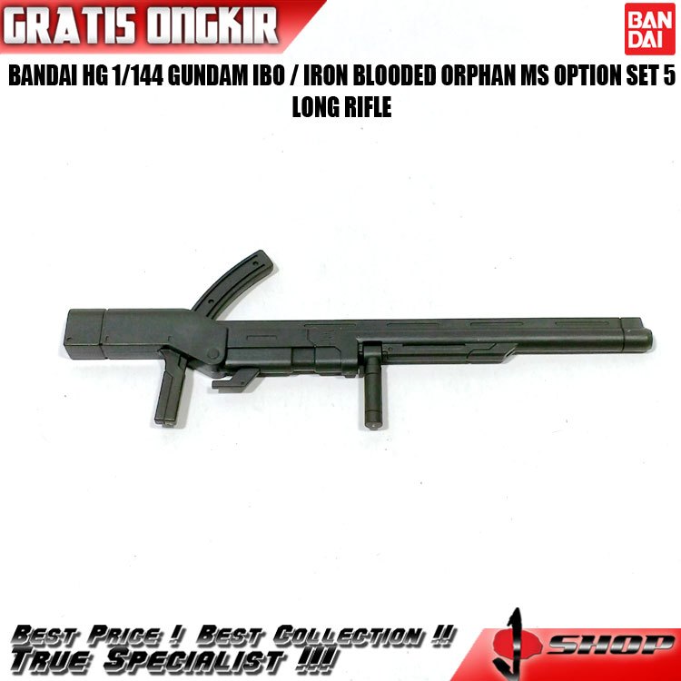 BANDAI HG 1/144 GUNDAM IBO  MS OPTION SET 5 LONG RIFLE HG3829