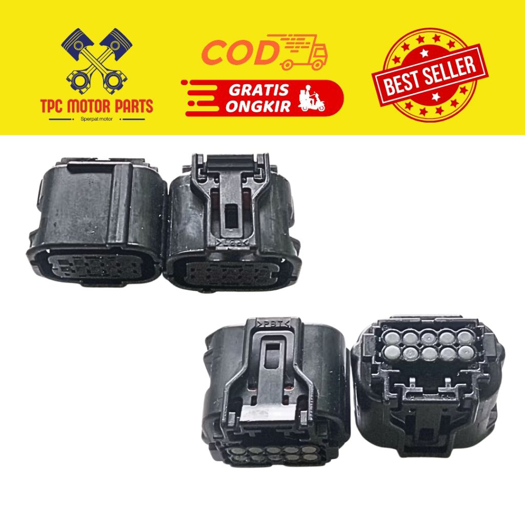 SOCKET KABEL MODUL SCU REMOTE ANSWER BACK 10 PIN VARIO 125 150 SCOOPY PCX 160 KIZ ORIGINAL