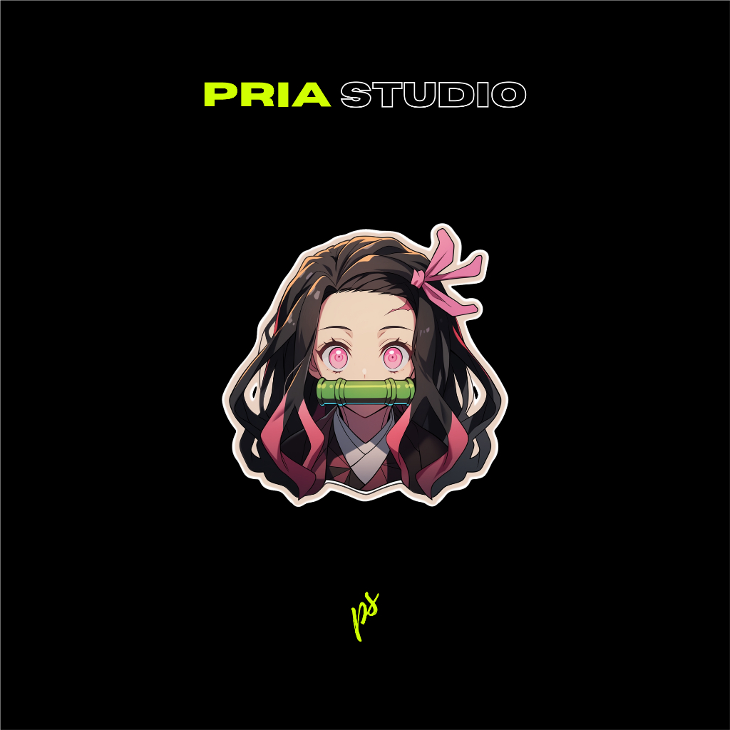 Stiker | Stiker karakter | Sticker anime | Demon Slayer | demon slayer nezuko kamado