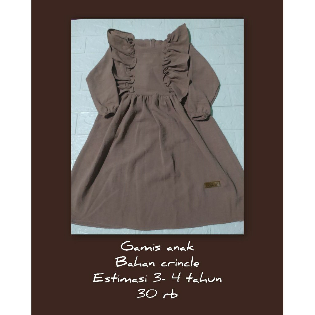 preloved gamis anak perempuan