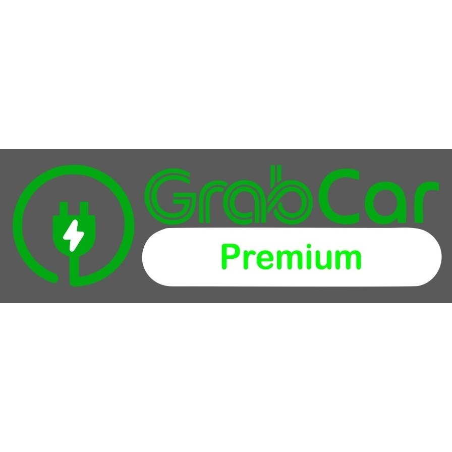 Cutting sticker Logo GrabCar  Electric