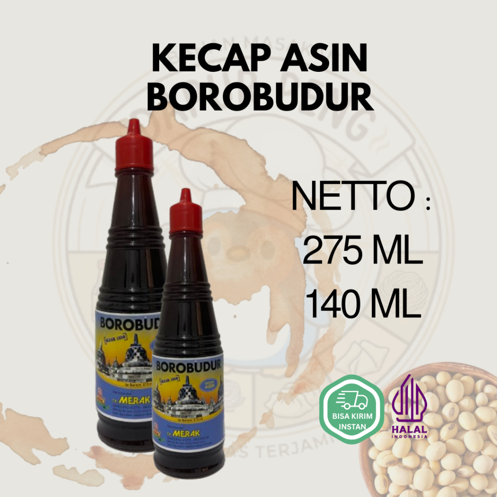 Kecap Asin Borobudur Spesial - Kecap Enak Legendaris