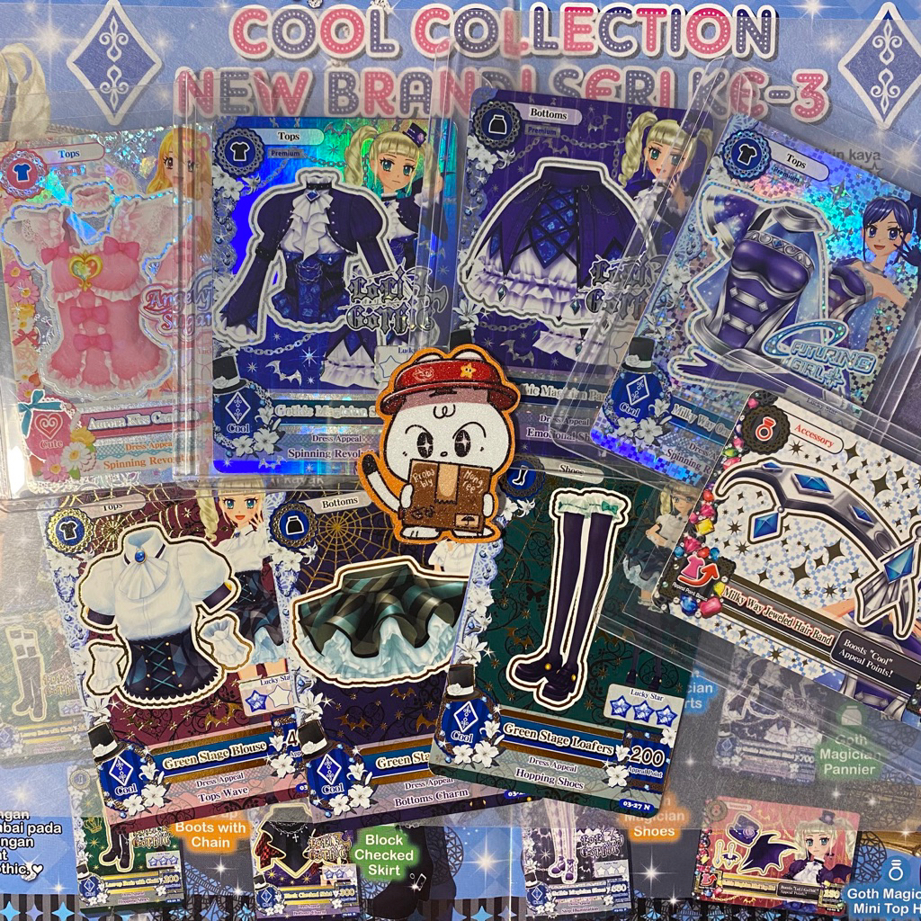 Aikatsu indo version premium rare cards loli gothic futuring girl angely sugar yurika todo aoi kiriy