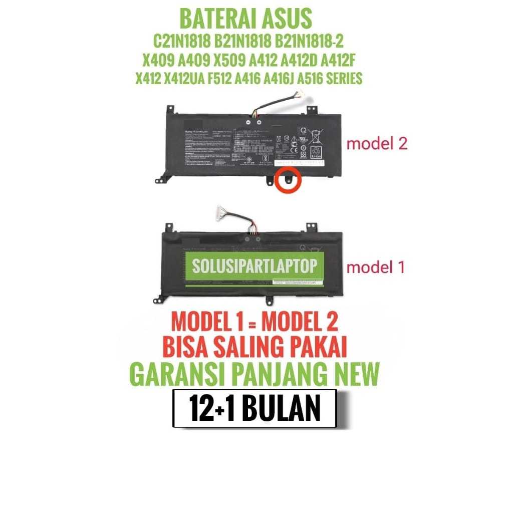 BATERAI BATTERY ASUS VIVOBOOK 14 A416 A416E A416EA A416EP A416J A416JA A416JP A416JF A416M A416MA X4