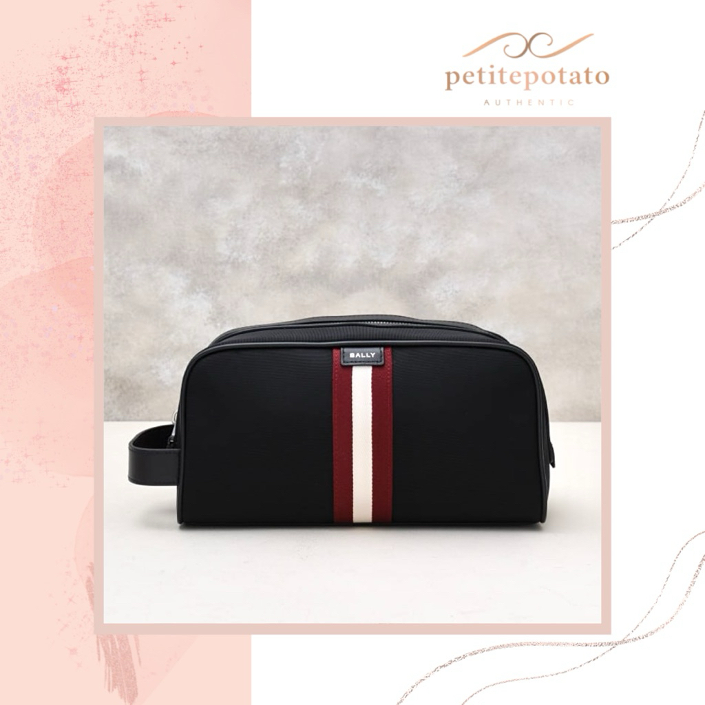 TAS BRANDED PRIA BALLY CODE NECESSAIRE TRAVEL POUCH / WASHBAG / CLUTCH