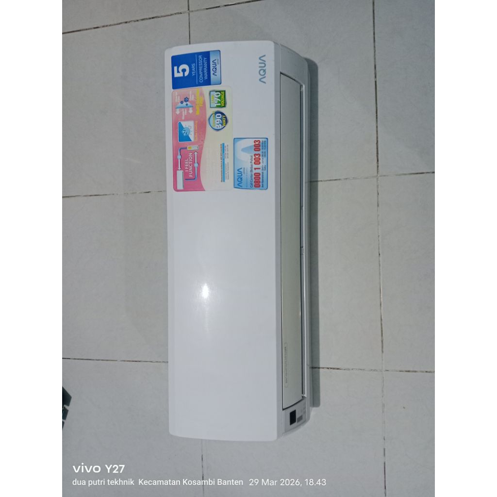 blower fan indoor ac aqua 1/2 pk aqa-k105a6e  50,7