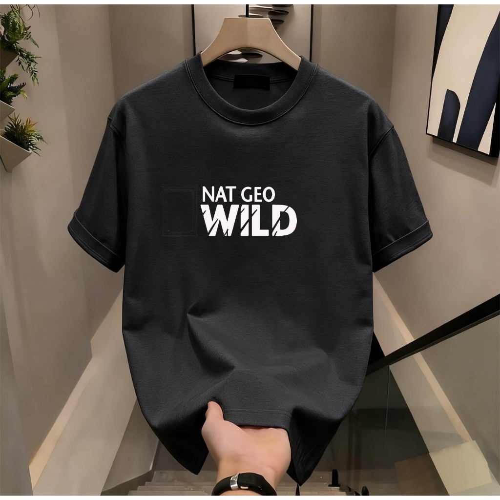 Kaos Pria Unisex Wrangler XL Hitam 100% Katun