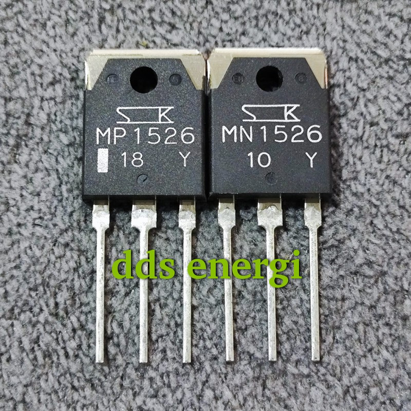 MN1526 MP1526 Original  Sanken Transistor Pair | Genuine TO-3P Audio Power