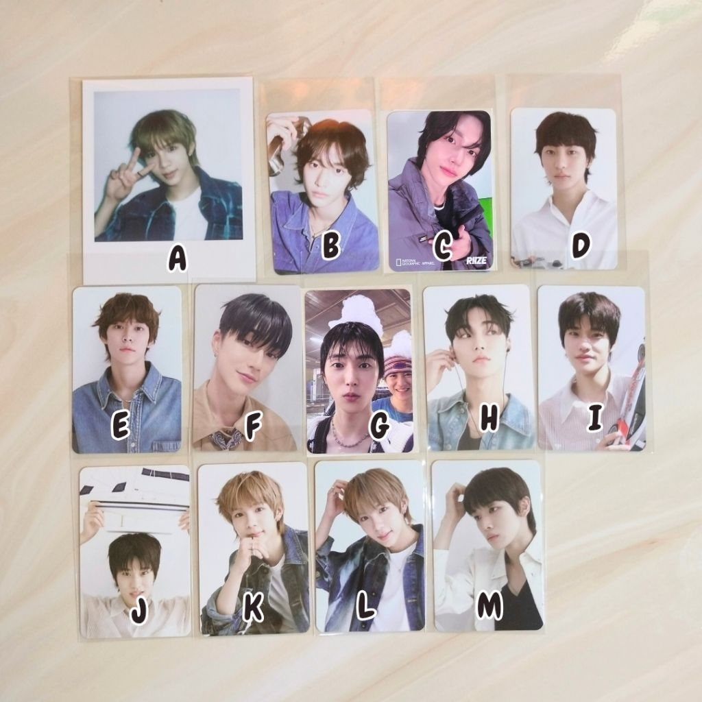 Riize Photocard Official shotaro eunseok sungchan wonbin sohee Anton pc off album all of you fame Od