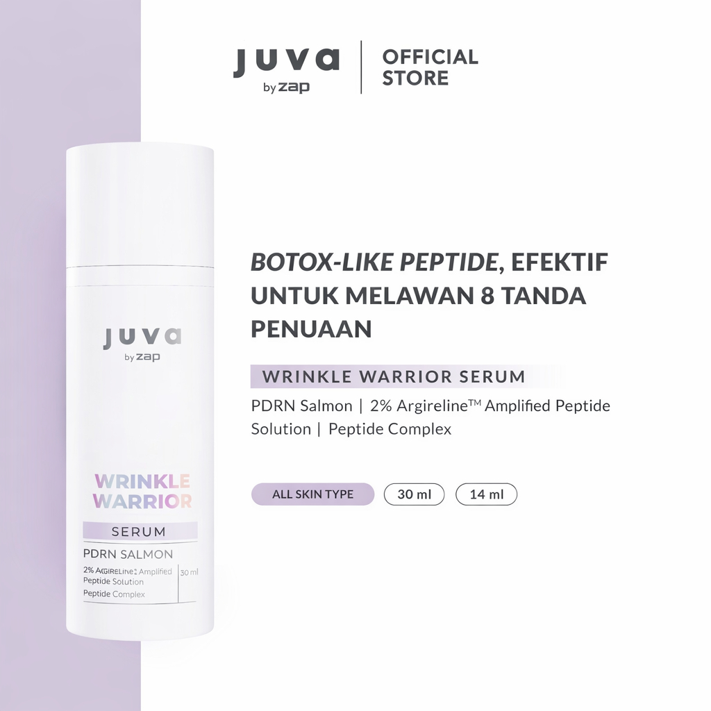 Juva by zap Wrinkle Warrior Serum 30 ml - Serum pdrn salmon untuk garis halus