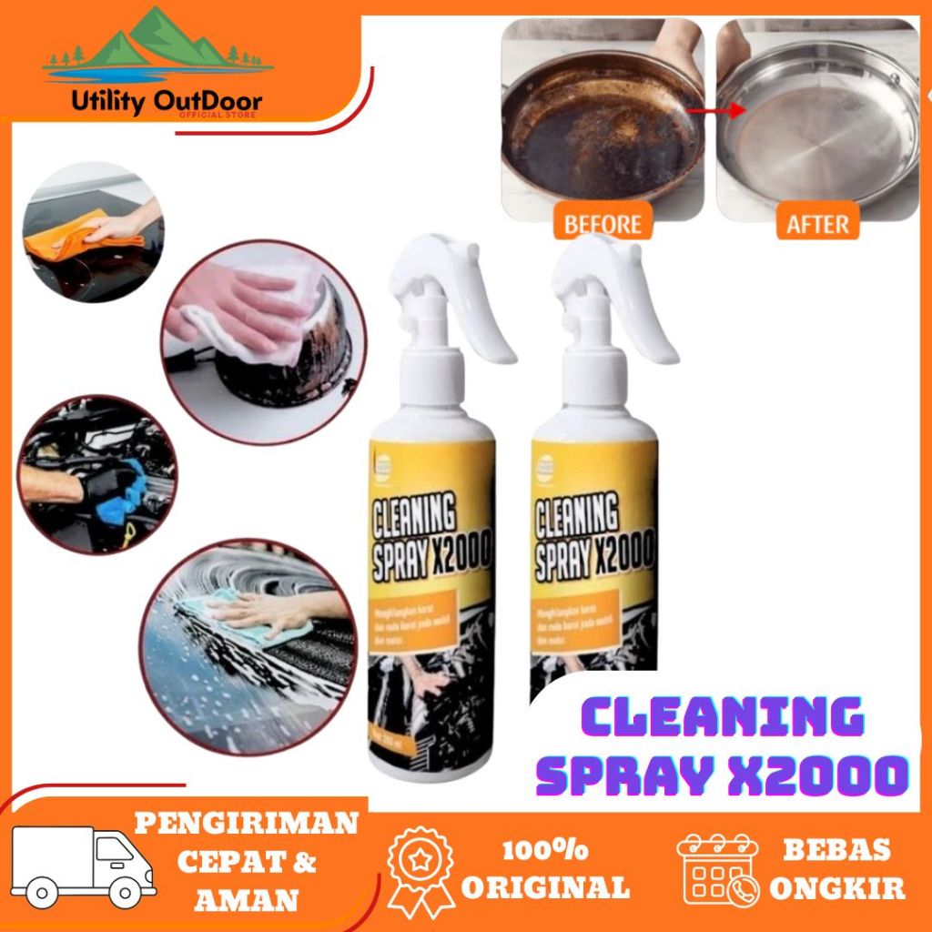 Semprotan Pembersih Super Ampuh X2000 - Menghilangkan karat, lemak, jamur, dan membersihkan dapur se