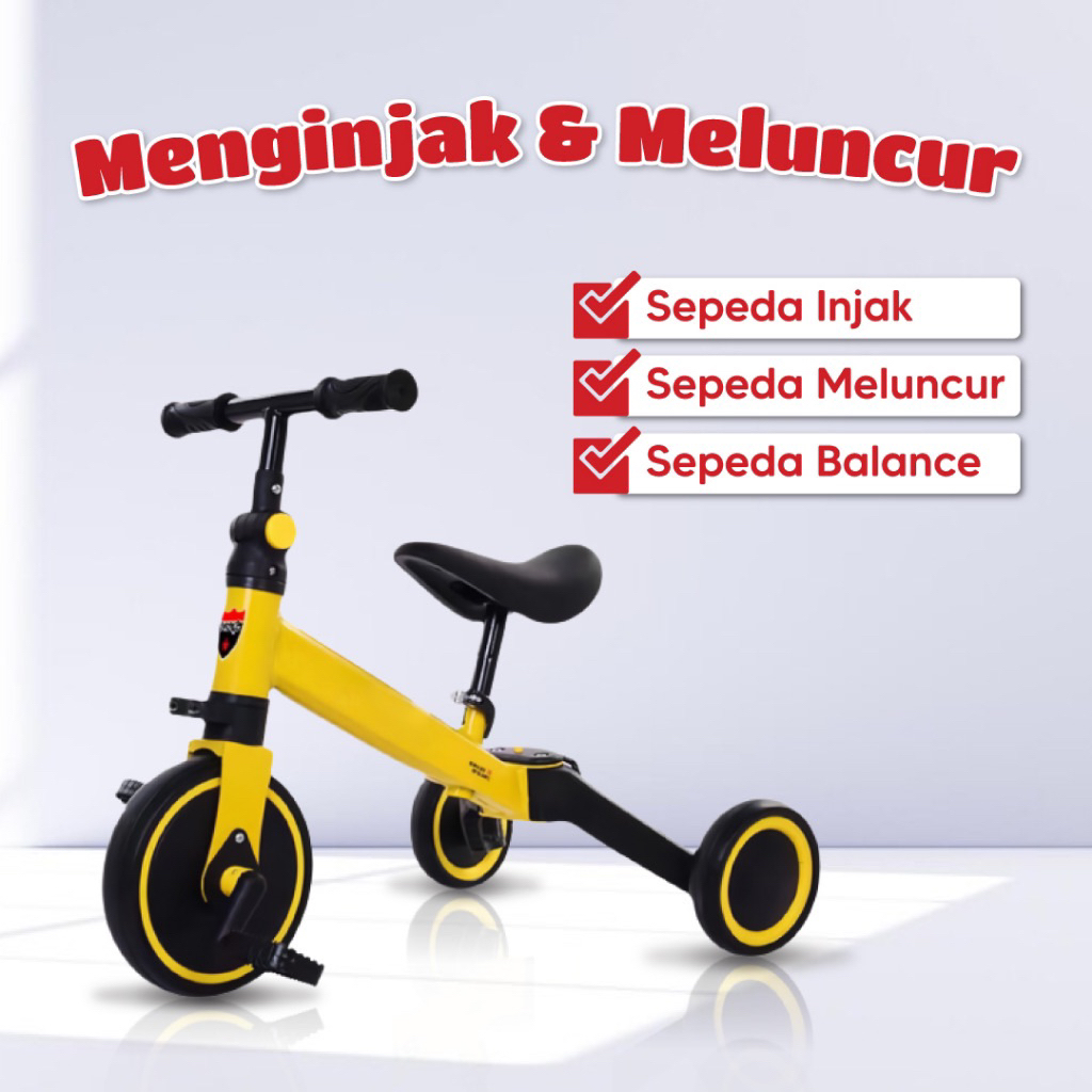 Mainan Sepeda Anak Roda 3 2in1 Sepeda Keseimbangan Anak Balance Bike (Preloved)