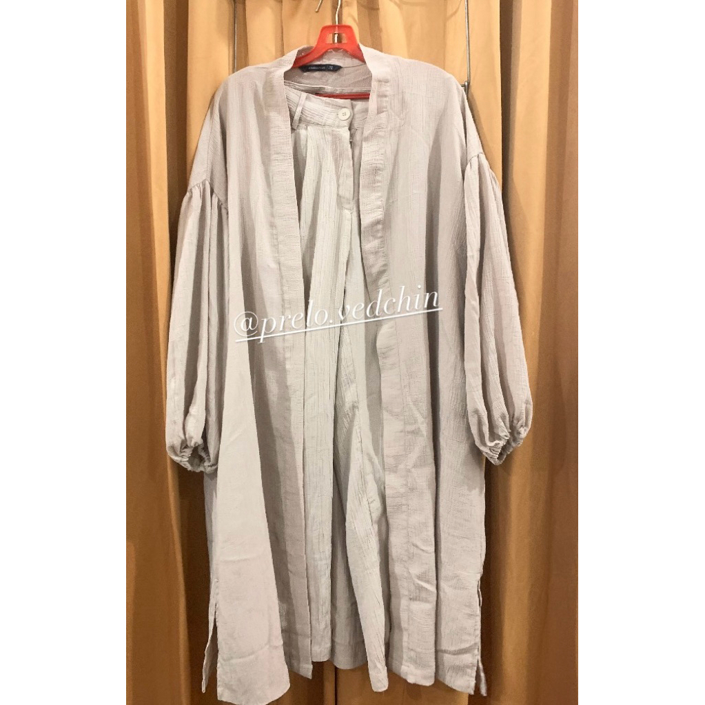 [PL] ONESET OUTER + CELANA KULOT WANITA EXECUTIVE BEIGE
