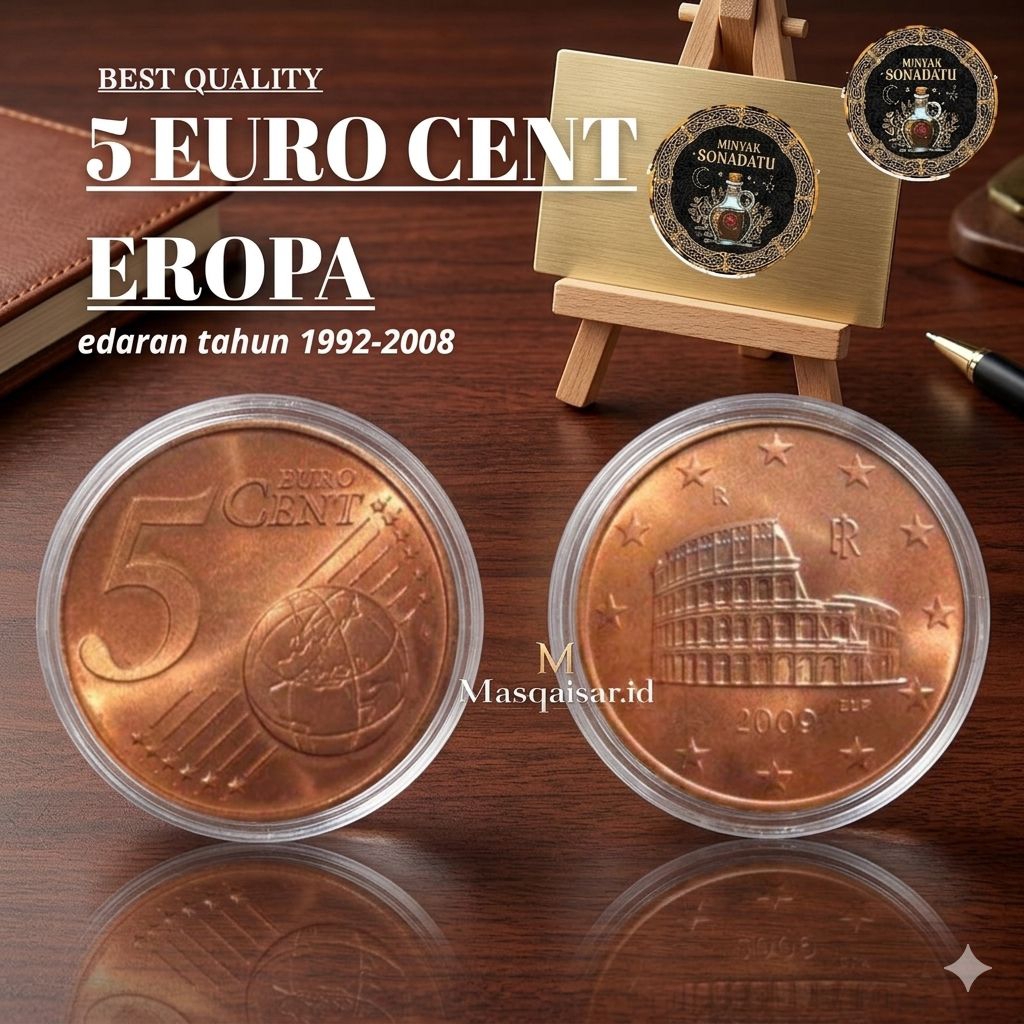 Koin Euro Cent 5 Euro Cent - Koin Euro Cent Spanyol , Euro Cent Jerman Euro Cent Belanda Euro Cent P