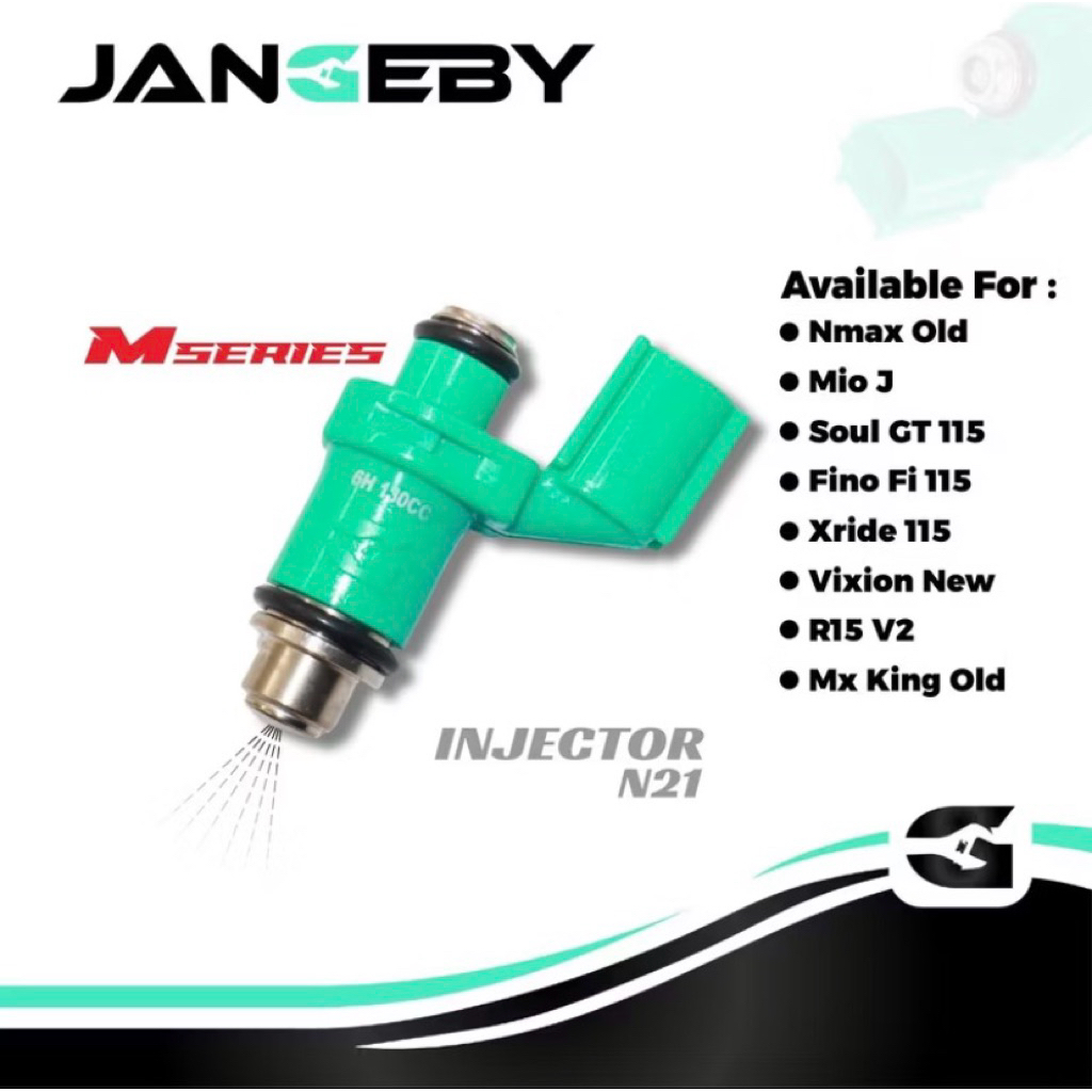 Injektor JANGEBY Injector N21 M Series 6 Hole 8 Hole 10 Hole 130cc–200cc – Injektor Racing NMAX Old 