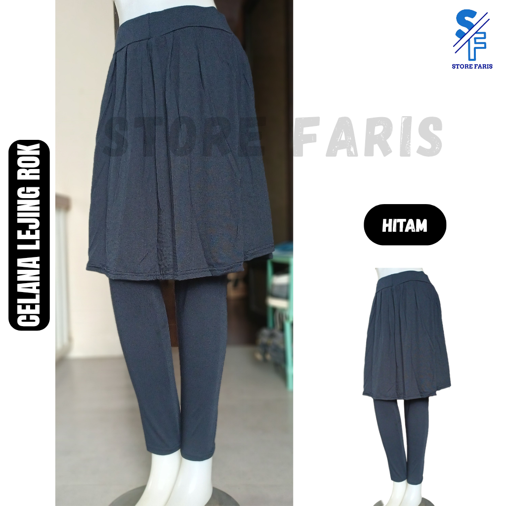 Celana Legging Rok Wanita Panjang | Model Rok Legging (Standar & Jumbo)