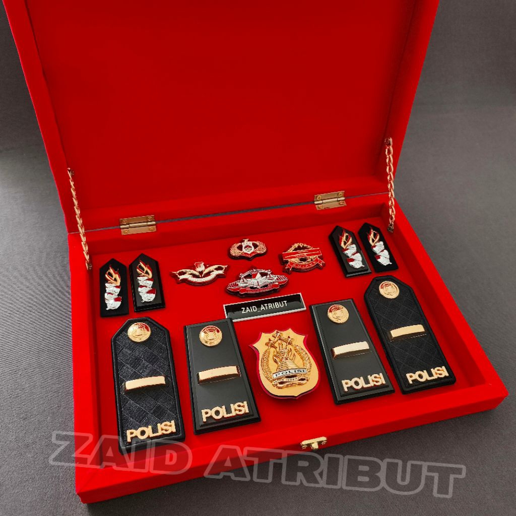 ‎SET BOX PANGKAT POLISI IPDA EKSKLUSIF PREMIUM / SOUVENIR BOX PANGKAT IPDA / PANGKAT PDH IPDA / PANG