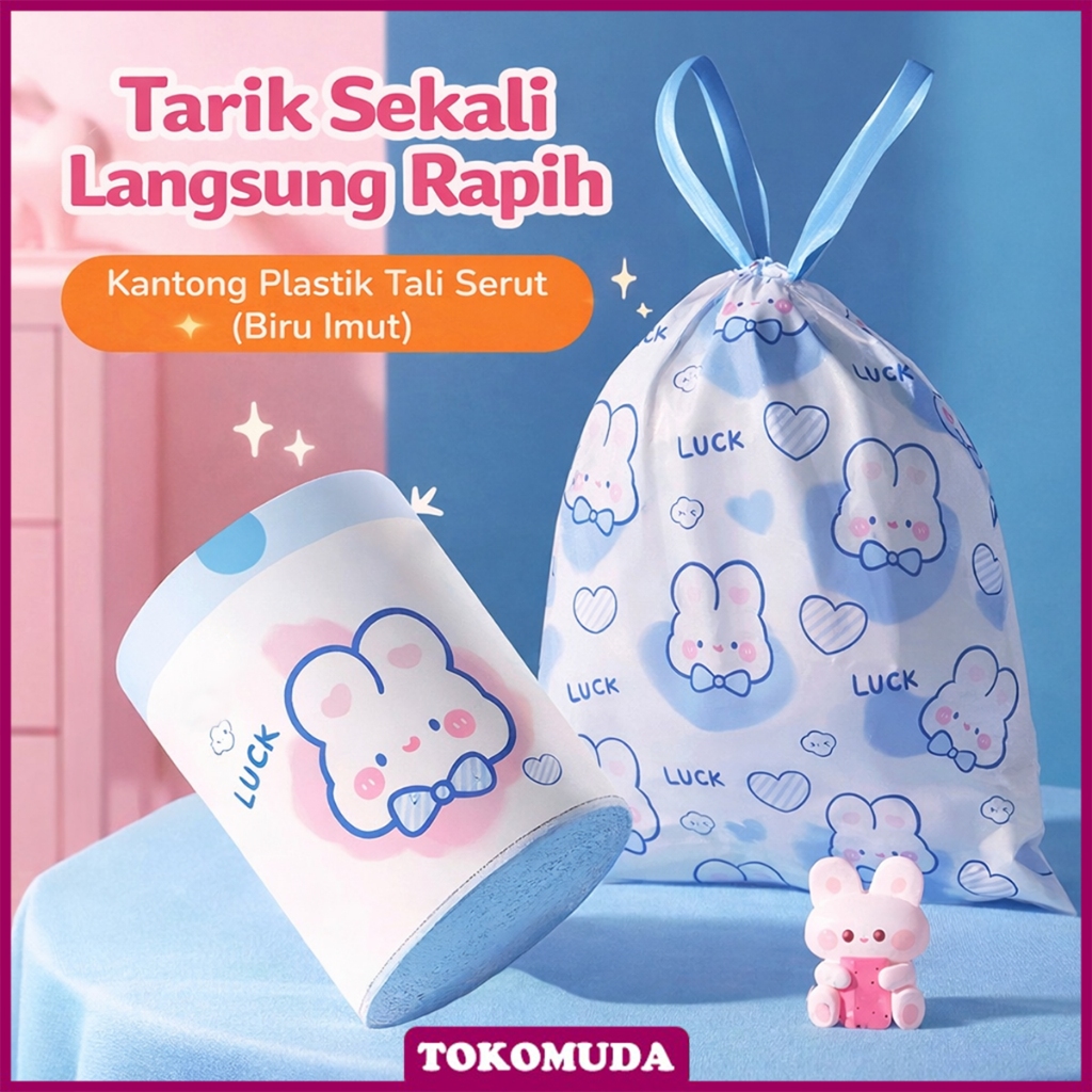 TokoMuda Kantong plastik sampah kresek tebal | Garbage bag Plastik sampah karakter lucu