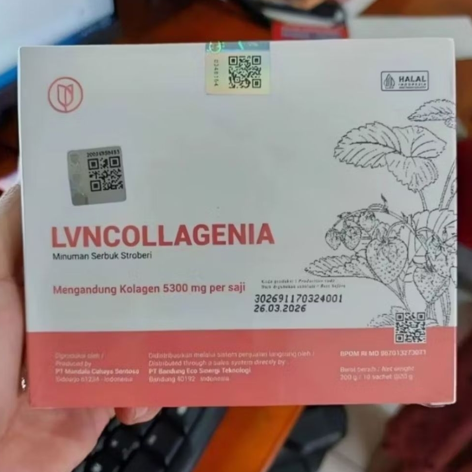 LVN COLLAGENIA ORIGINAL 100% BPOM 1 BOX 10 SACHET