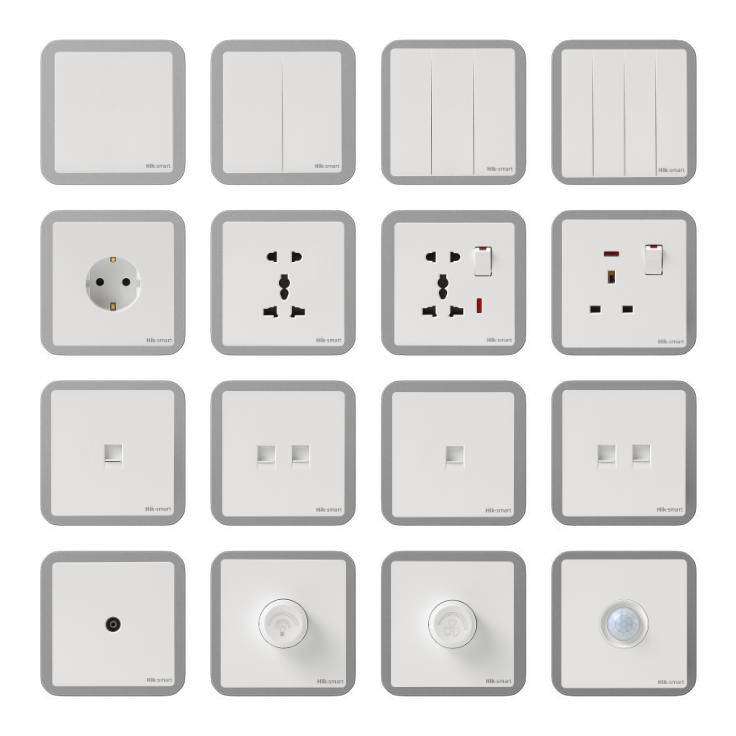 HIKSMART Saklar Lampu WHITE /Saklar Listrik/Saklar Lampu Rumah Hotel apartemen/Saklar Perlengkapan R