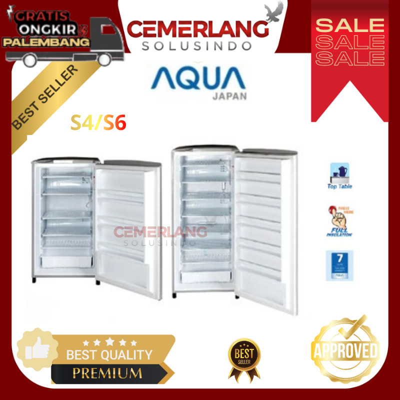 Kulkas Aqua Freezer Kulkas Rak AQFS4 / AQFS6 Kulkas Rak Aqua Kulkas 4 Rak / 6 Rak Freezer