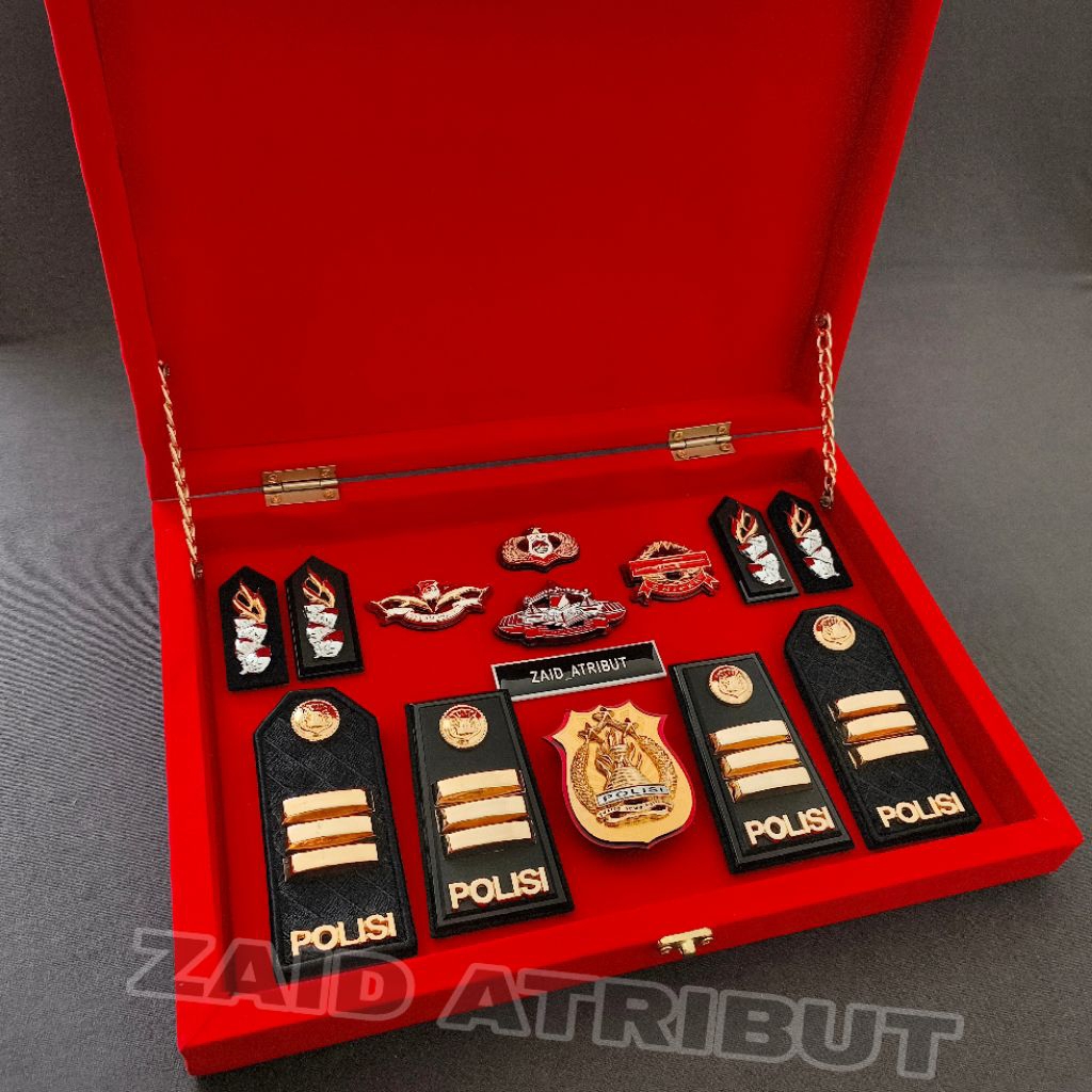 ‎SET BOX PANGKAT POLISI AKP EKSKLUSIF PREMIUM / SOUVENIR BOX PANGKAT AKP / PANGKAT PDH AKP / PANGKAT