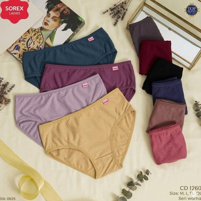 SOREX CD 1260_CD SOREX PORI Celana Dalam Wanita Seri Warna Size M L XL QL Comfortable & Stylish PORI