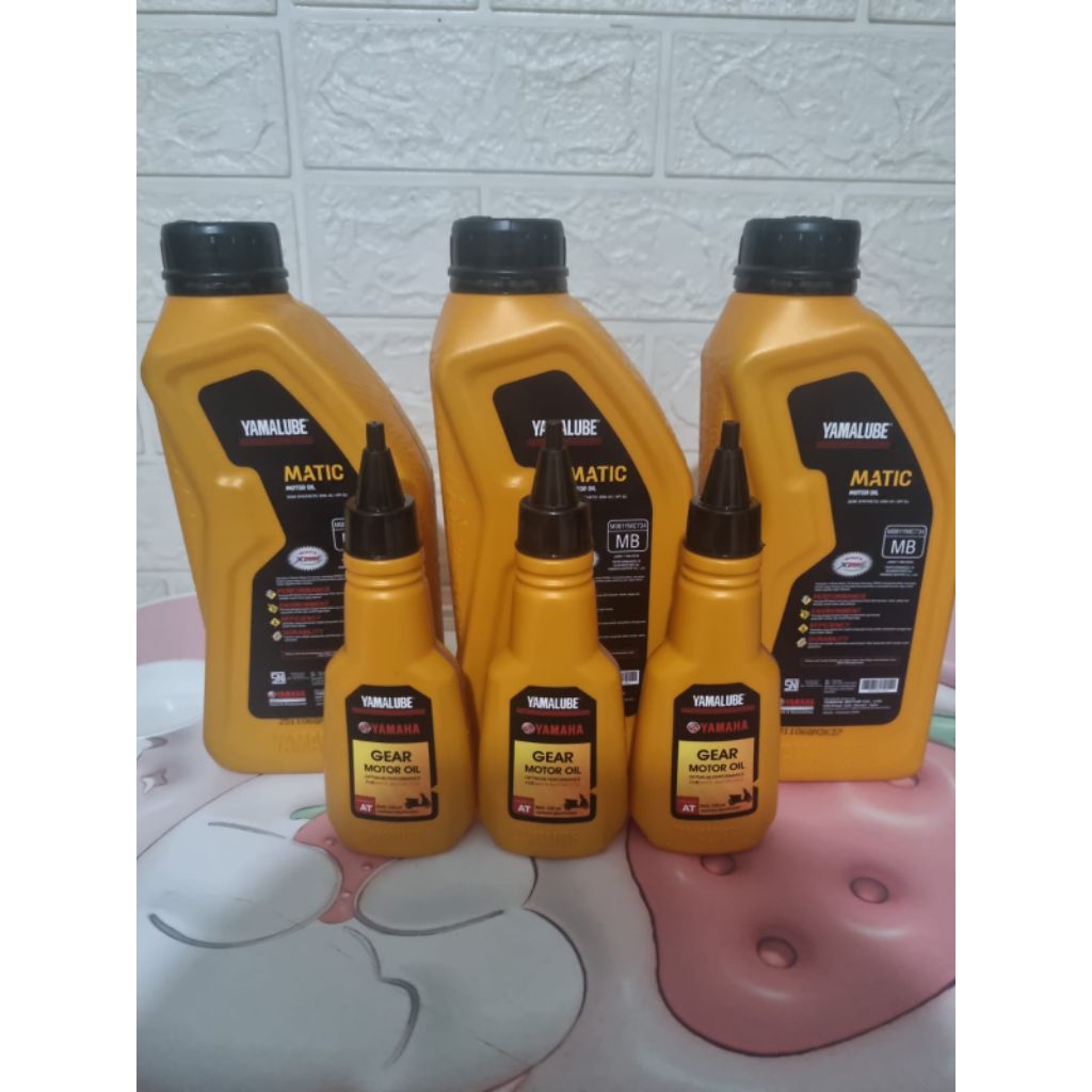 Oli gelar+Oli yamalube matic 800 mili 20w-50