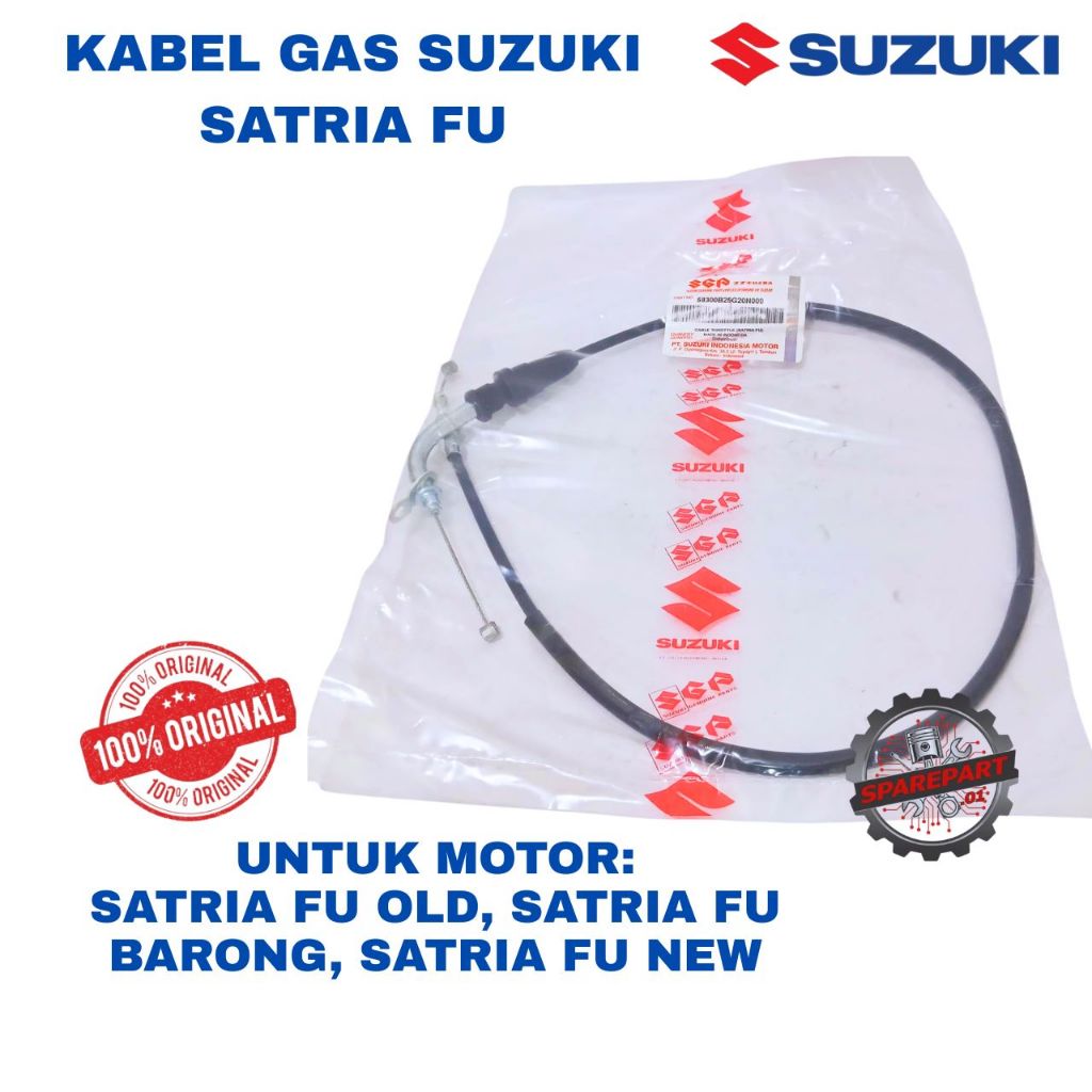 KABEL GAS ORIGINAL SUZUKI SATRIA FU, SATRIA FU OLD, SATRIA FU BARONG, SATRIA FU NEW