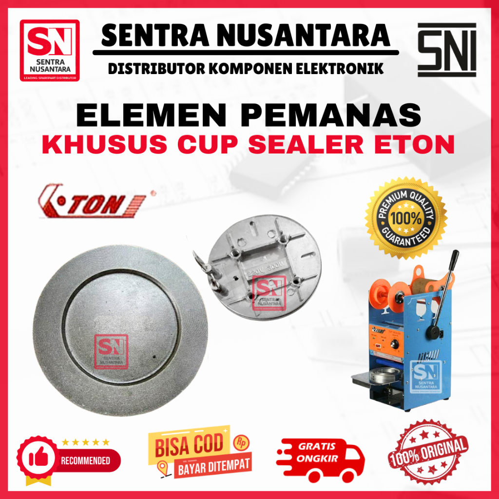 ELEMEN CUP SEALER KHUSUS MEREK ETON CUP SEALER ORIGINAL | ELEMEN ALAT PRESS MINUMAN ASLI KHUSUS MERK