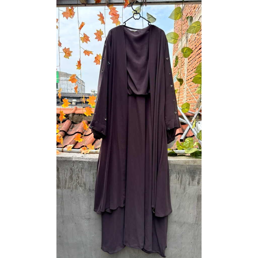 gamis ceruty + outer