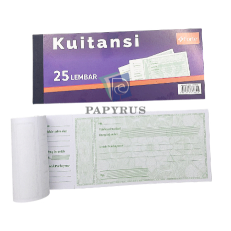BUKU KWITANSI / KWITANSI / KWITANSI KECIL / KUITANSI FORTE KECIL