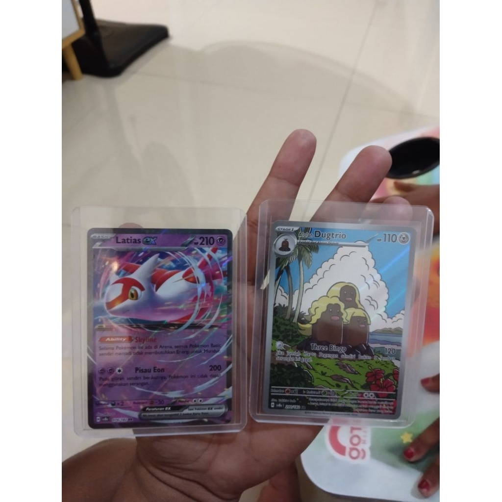 Kartu Pokemon TCG Dugtrio AR Bonus Latias EX RR