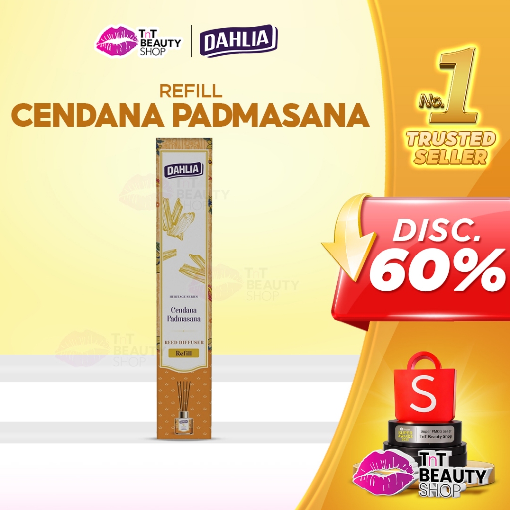 Dahlia Reed Diffuser Heritage Series Cendana Padmasana Pengharum Ruangan Refill | TnT Beauty Shop
