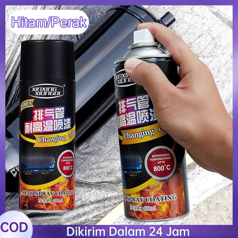 400ml Cat Untuk Knalpot Motor Tahan Panas Tahan Lama Cat Panas Knalpot Cat Kenalpot Motor Anti Panas