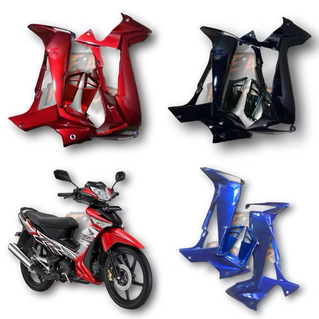 dek sayap depan bodi body depan Honda Supra X 125 Batman 2008-2014 set lower / laci dan sabit / arir