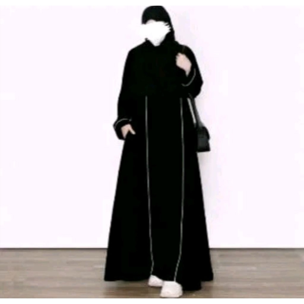 Abaya Hameeda Abaya Wanita Remaja Modern dengan Desain Elegan dan Nyaman untuk kegiatan sehari hari