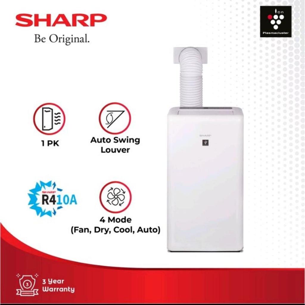 AC Sharp Portable CV-P10ZCY 1 PK Ion Plasmacluster CV P10ZCY 1PK
