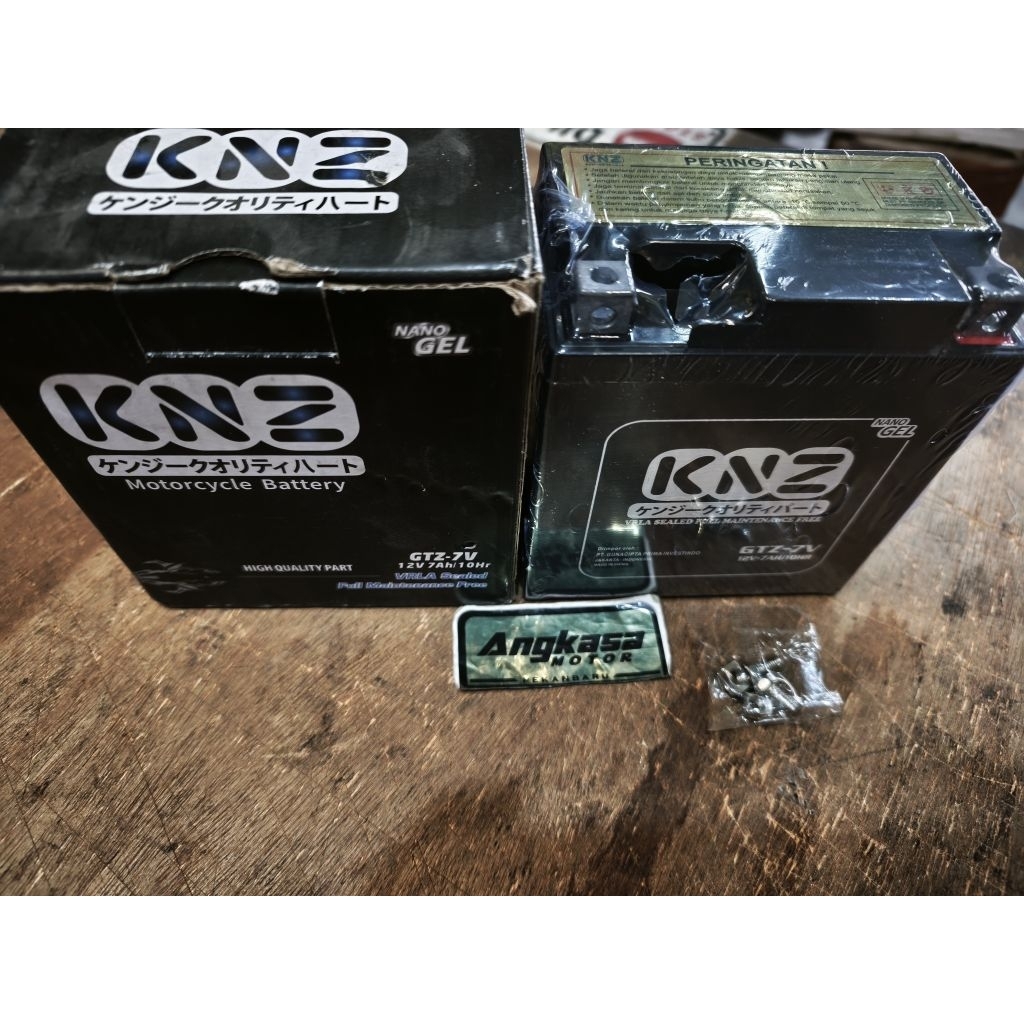 Aki knz 7 ampere 12v nmax old Dll baterai Kering