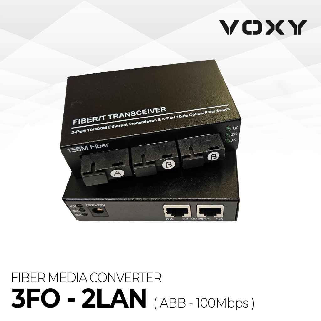 ABB Media Converter 3Fo 3Port 2Port LAN ABB 100Mbps HTB Media Fiber 3Fo 2 LAN